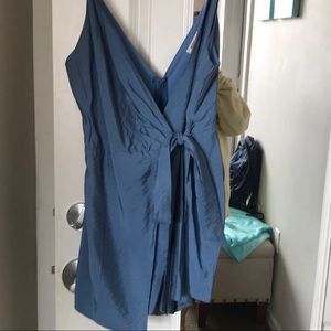 Blue wrap romper